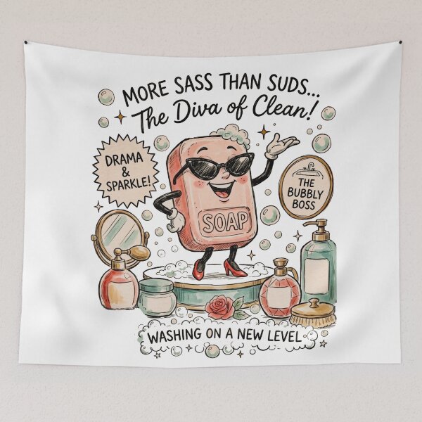 Item preview, Glam Soap Diva – More Sass Than Suds designed and sold by Mindful56.