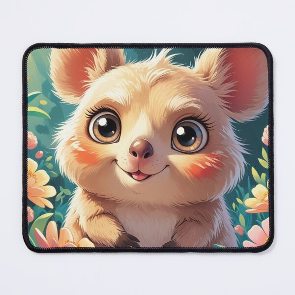 Item preview, Cute Kawaii Bashful Quokka in Flower Garden designed and sold by Uniquely Yours.
