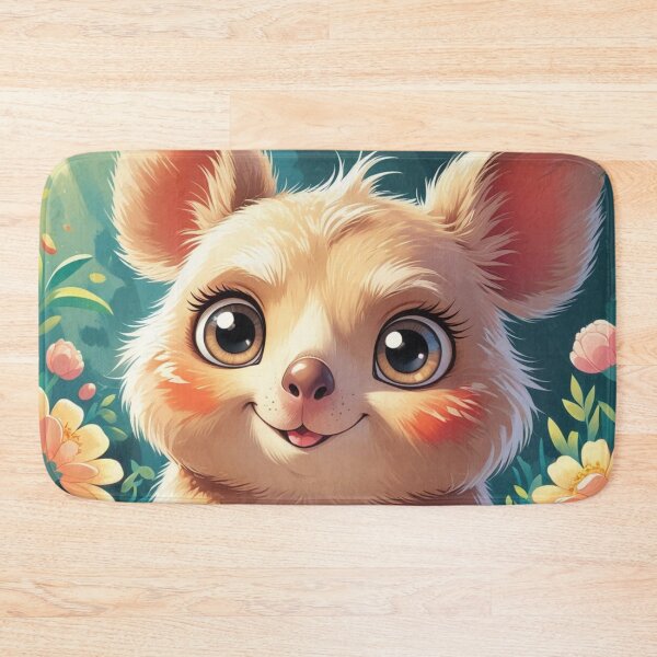 Item preview, Cute Kawaii Bashful Quokka in Flower Garden designed and sold by Uniquely Yours.