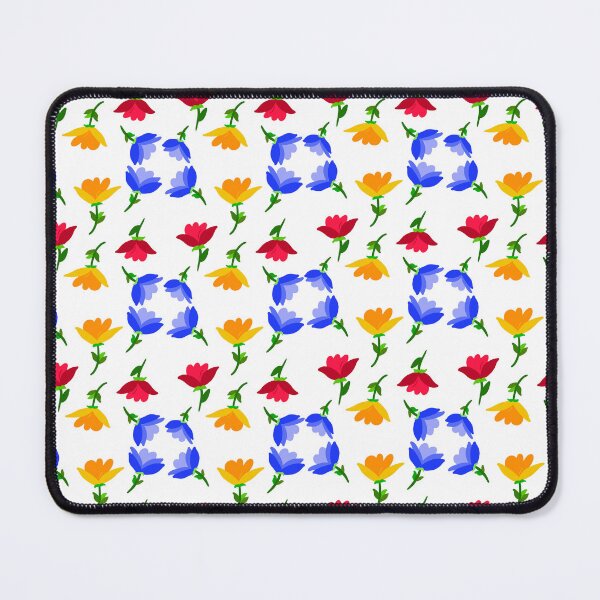 Item preview, Colorful Hand Drawn Folk Floral Seamless Pattern with Cute Wildflowers on White Background, Scandinavian Botanical Vector Background designed and sold by AjjimaJKM.
