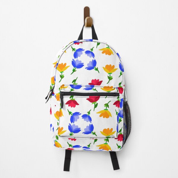 Item preview, Colorful Hand Drawn Folk Floral Seamless Pattern with Cute Wildflowers on White Background, Scandinavian Botanical Vector Background designed and sold by AjjimaJKM.