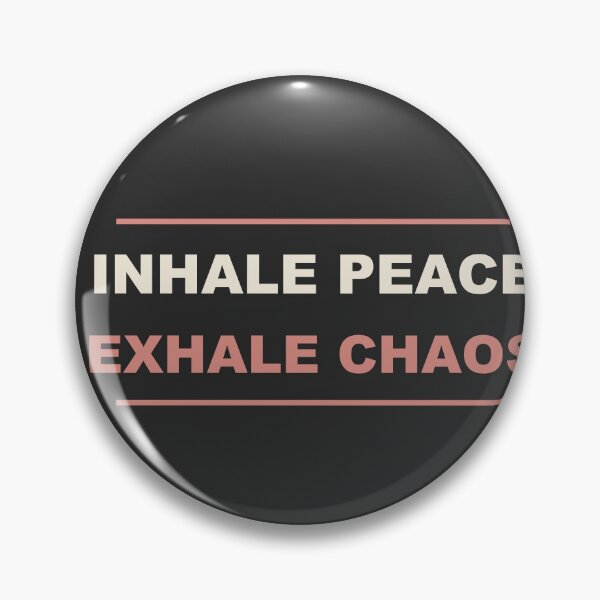 Item preview, Inhale Peace Exhale Chaos - Funny Yoga designed and sold by RetroThreadWorks.