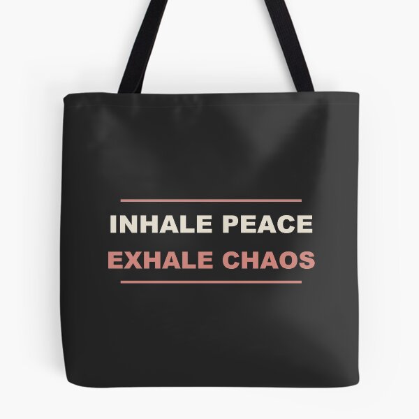 Item preview, Inhale Peace Exhale Chaos - Funny Yoga designed and sold by RetroThreadWorks.