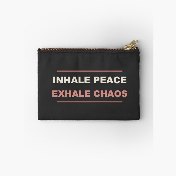 Item preview, Inhale Peace Exhale Chaos - Funny Yoga designed and sold by RetroThreadWorks.