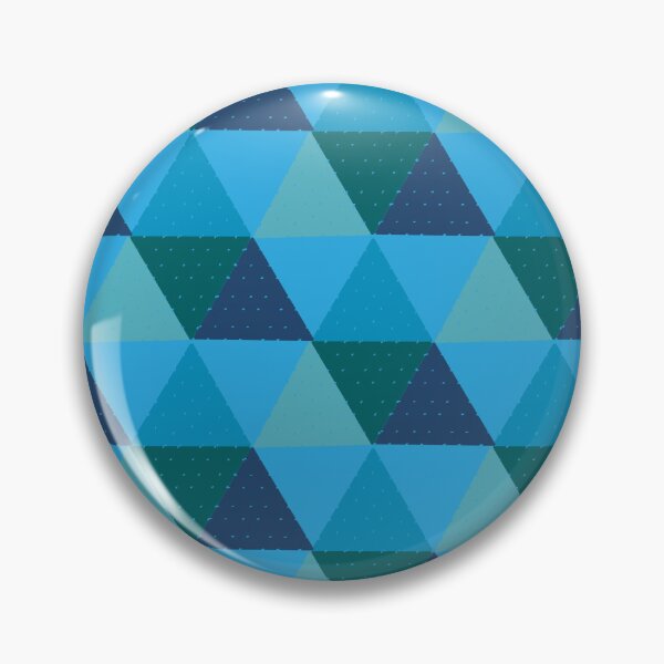 Item preview, Modern Blue & Teal Geometric Triangle Pattern designed and sold by wonghong.