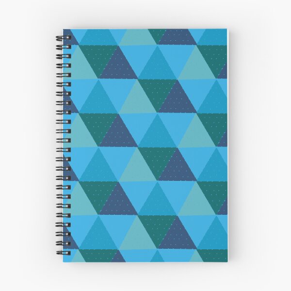 Item preview, Modern Blue & Teal Geometric Triangle Pattern designed and sold by wonghong.