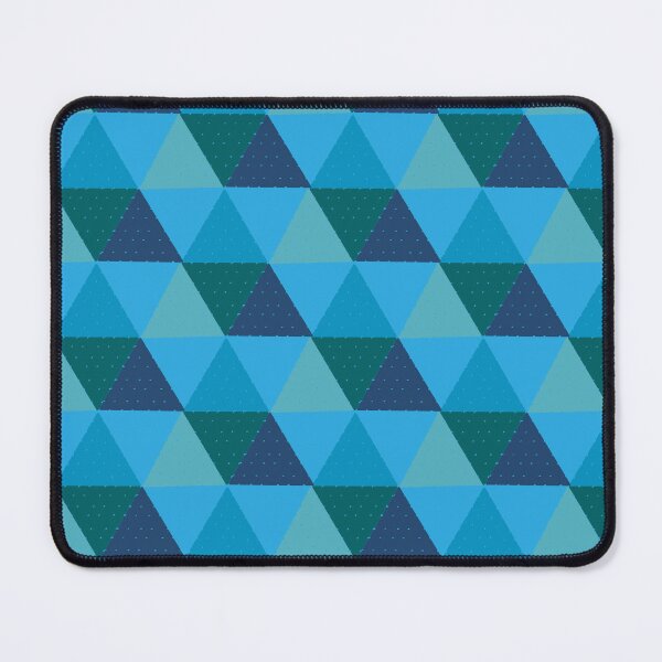 Item preview, Modern Blue & Teal Geometric Triangle Pattern designed and sold by wonghong.
