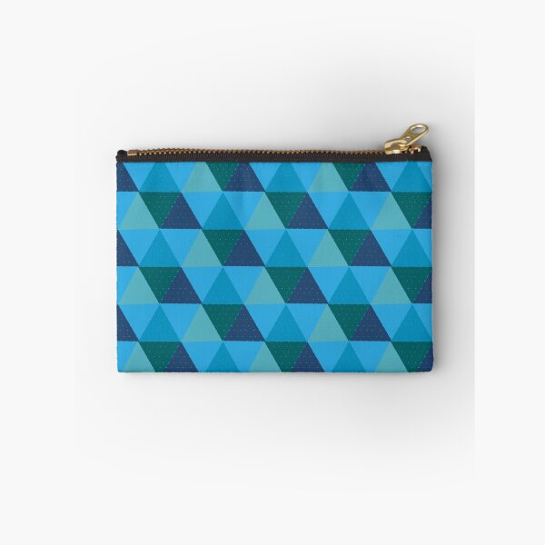 Item preview, Modern Blue & Teal Geometric Triangle Pattern designed and sold by wonghong.
