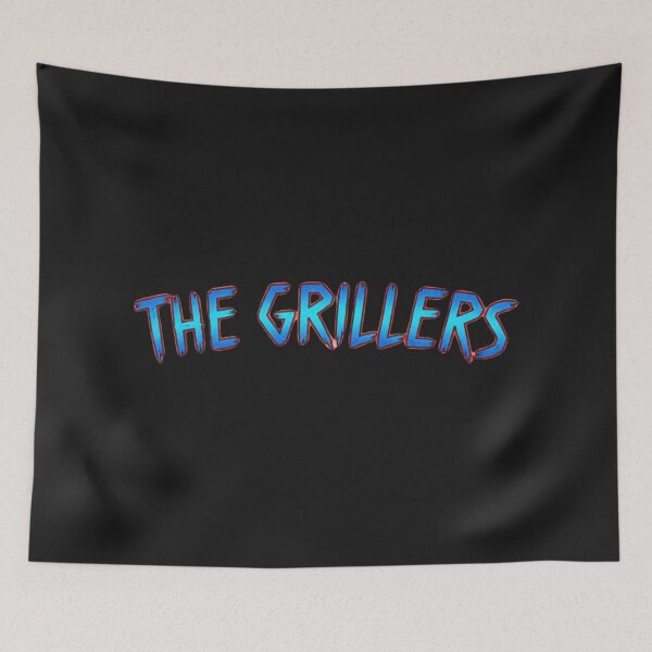 Item preview, the grillers funny bbq indie rock parody typography designed and sold by lifrary365.