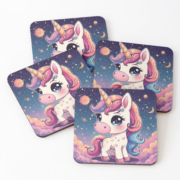 Item preview, Cute Kawaii Cosmic Space Unicorn Art designed and sold by Uniquely Yours.