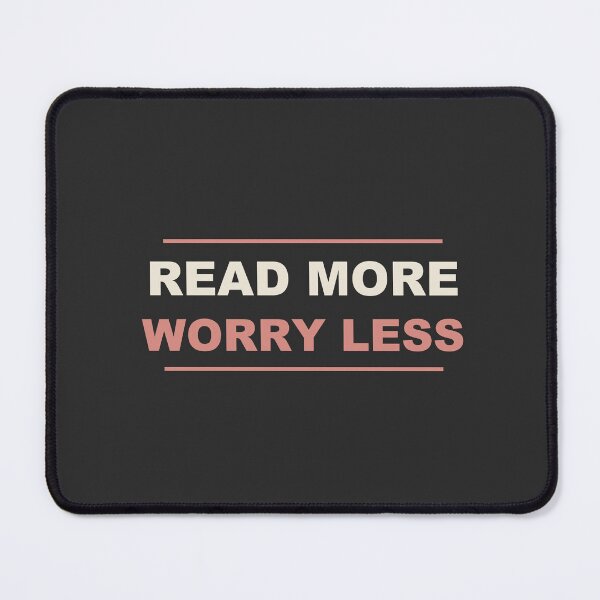 Item preview, Read More Worry Less - Funny Book Lover designed and sold by RetroThreadWorks.