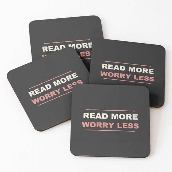 Item preview, Read More Worry Less - Funny Book Lover designed and sold by RetroThreadWorks.