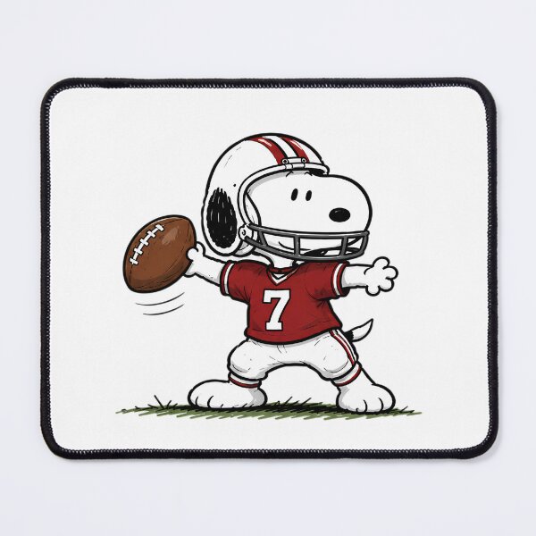 Item preview, Snoopy Football Graphic, Cute American Football Cartoon Design designed and sold by artizallart.