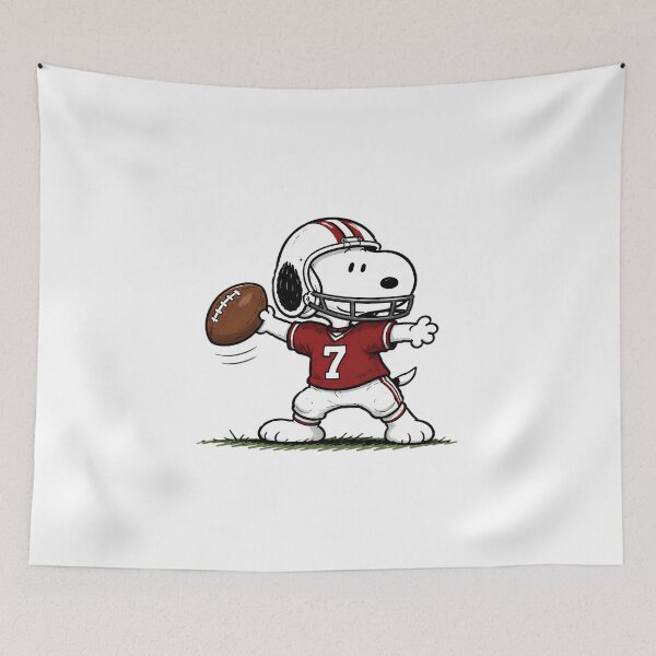 Item preview, Snoopy Football Graphic, Cute American Football Cartoon Design designed and sold by artizallart.