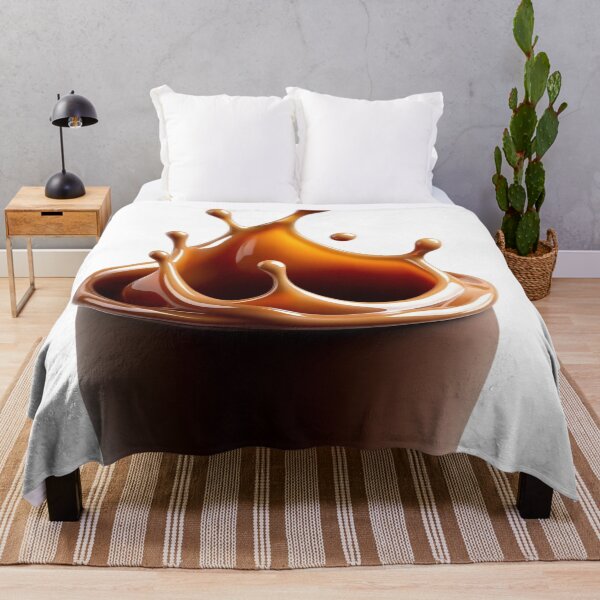 Item preview, Coffee Lover Paint Splash Abstract Art designed and sold by Xenovita.