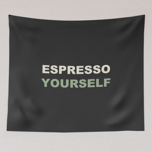 Item preview, Espresso Yourself - Funny Coffee designed and sold by RetroThreadWorks.