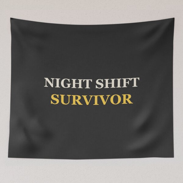 Item preview, Night Shift Survivor - Funny Nurse designed and sold by RetroThreadWorks.