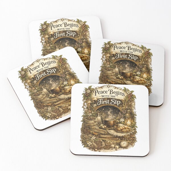 Item preview, Peace Begins With the First Sip designed and sold by KADHomes.