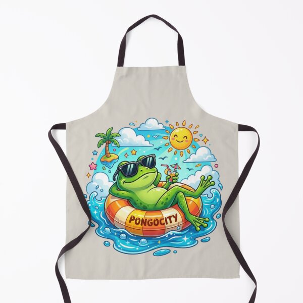 Item preview, Chill Frog of Pongocity – Summer Surreal Tee designed and sold by Artify24.