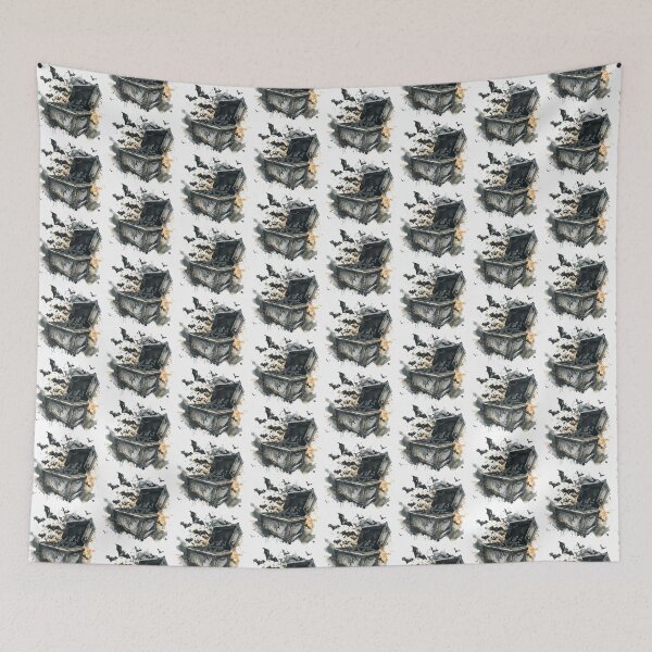 Item preview, Bat Castle | Bat | Cute Gothic Wildlife Art designed and sold by Mandayartstudio.