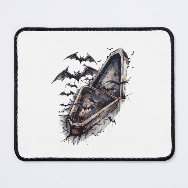 Item preview, Bat coffin | Bat | Cute Gothic Wildlife Art designed and sold by Mandayartstudio.