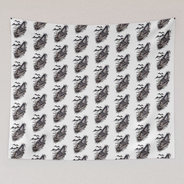 Item preview, Bat coffin | Bat | Cute Gothic Wildlife Art designed and sold by Mandayartstudio.