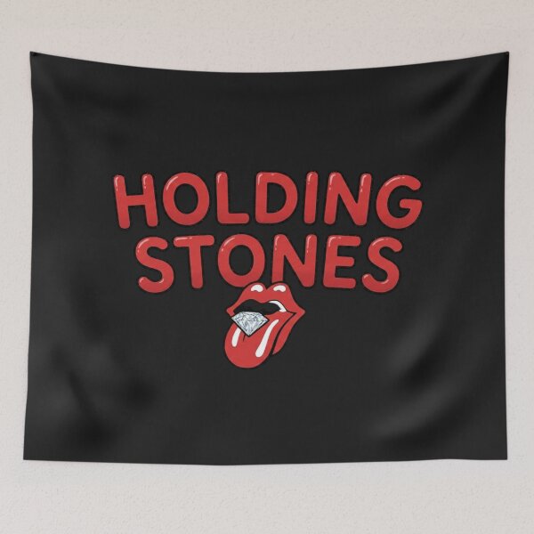 Item preview, holding stones funny classic rock parody tongue diamond graphic designed and sold by lifrary365.