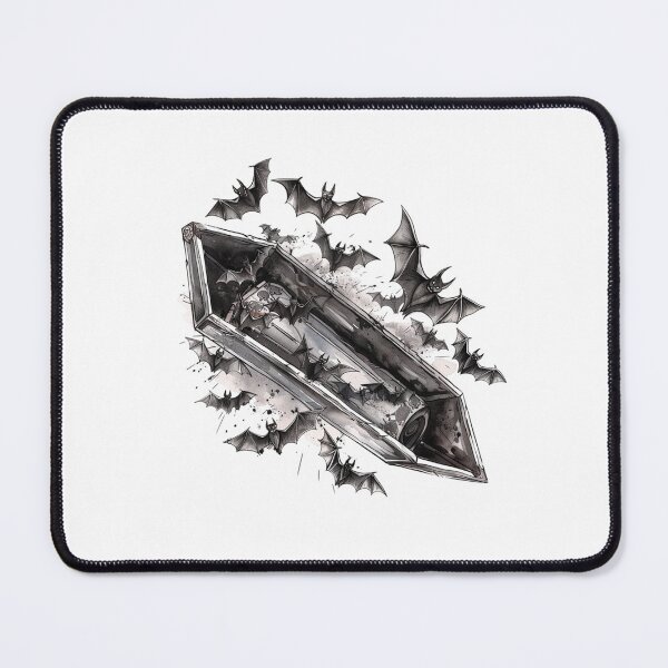 Item preview, Bat coffin | Bat | Cute Gothic Wildlife Art designed and sold by Mandayartstudio.