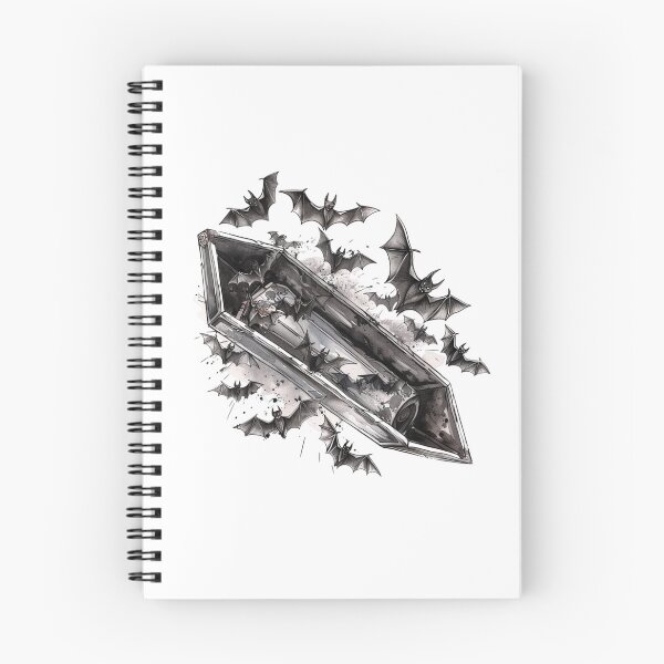 Item preview, Bat coffin | Bat | Cute Gothic Wildlife Art designed and sold by Mandayartstudio.