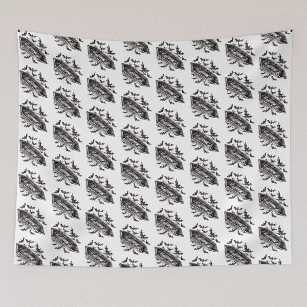 Item preview, Bat coffin | Bat | Cute Gothic Wildlife Art designed and sold by Mandayartstudio.