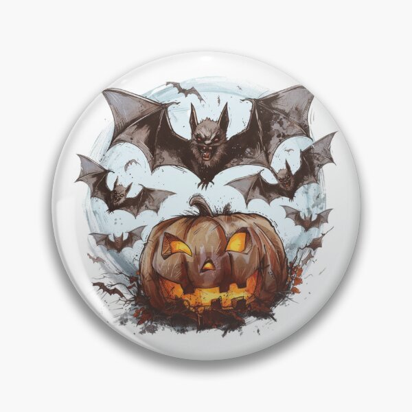 Item preview, Bat Pumpkin | Bat | Cute Gothic Wildlife Art designed and sold by Mandayartstudio.