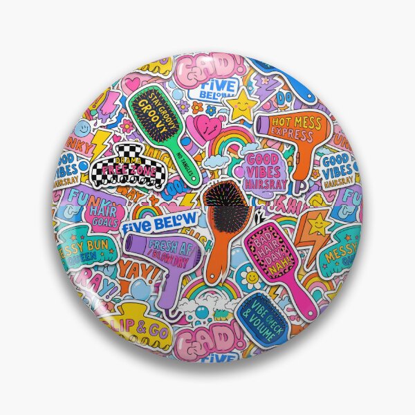 Item preview, Hair Stylist Pattern Fresh AF Hair Accessories Retro Pop Art designed and sold by SplashTastic.