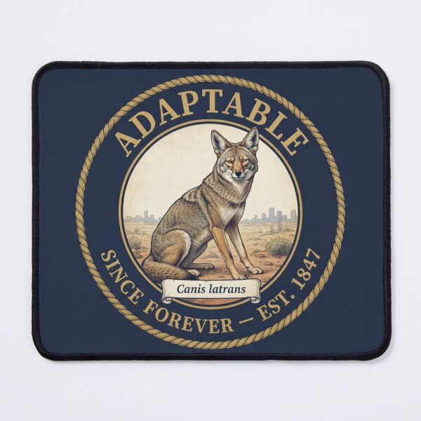 Item preview, Adaptable Since Forever Coyote Club Humor Badge designed and sold by CalmCapy Co.