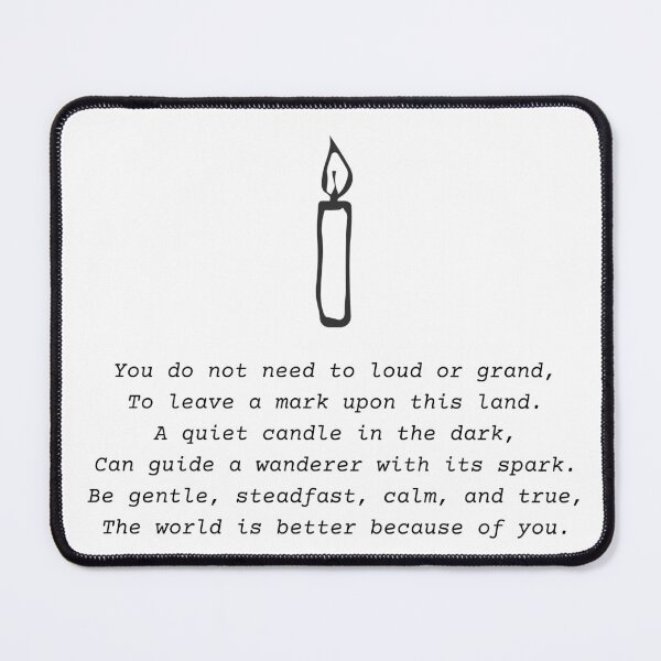 Item preview, The Quiet Candle designed and sold by BlareBlare.