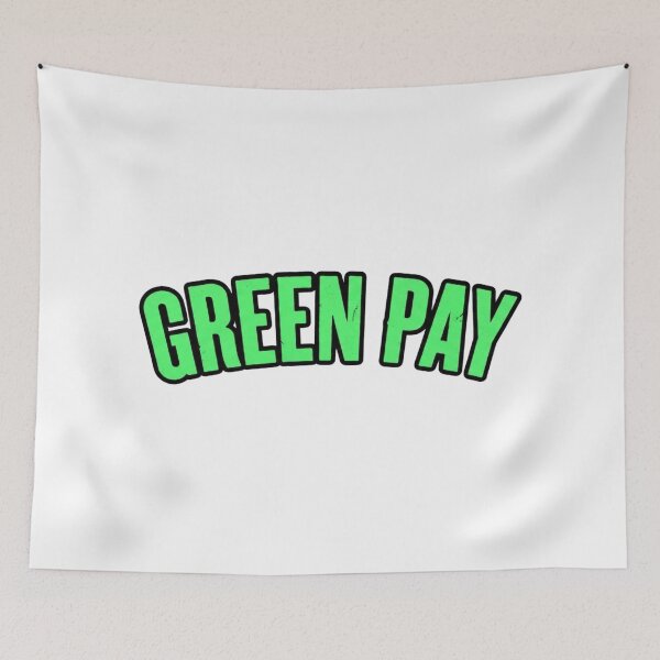 Item preview, green pay funny punk rock parody payday graphic designed and sold by lifrary365.