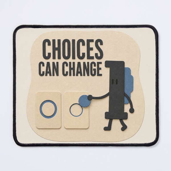 Item preview, Choices Can Change | Permission to Rethink Character Art designed and sold by Unhurried Turn Studio.