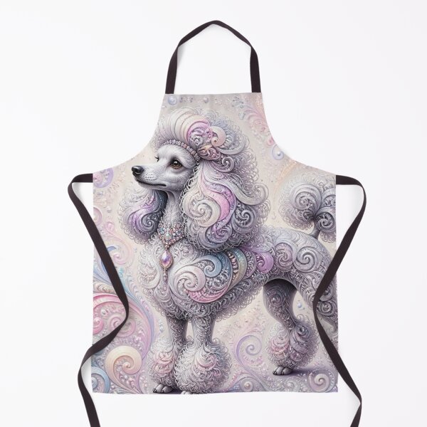 Item preview, Elegant Swirl Silver Poodle designed and sold by Wags & Tails.