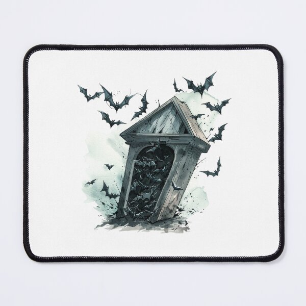 Item preview, Bat Coffin | Bat | Cute Gothic Wildlife Art designed and sold by Mandayartstudio.
