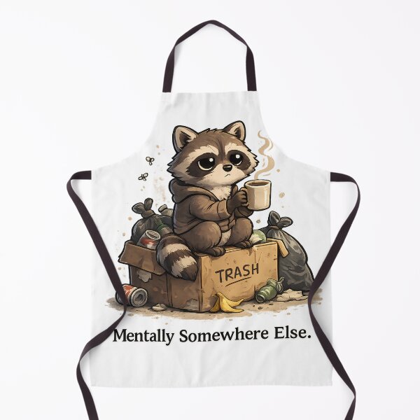 Item preview, Mentally Somewhere Else Raccoon | Funny Introvert Meme Trash Panda T-Shirt & Sticker designed and sold by Strange man.
