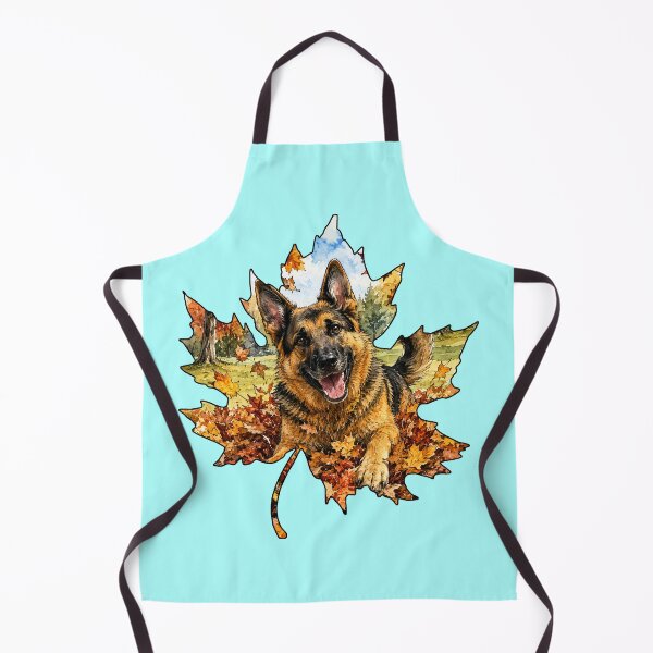 Item preview, Fall German Shepherd Playing In Autumn Leaves designed and sold by Lion and Lamb Design.