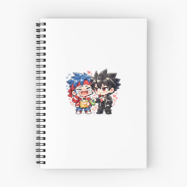 Item preview, Anime Rivals Friendship Sticker Kawaii Chibi Duo Humor for Best Friends & Otakus designed and sold by CutePrintCorner.