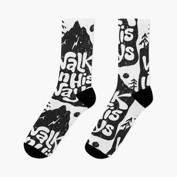Item preview, Walk In His Ways Christian Mountain Tee for Hikers Adventurers designed and sold by KlitosClan.