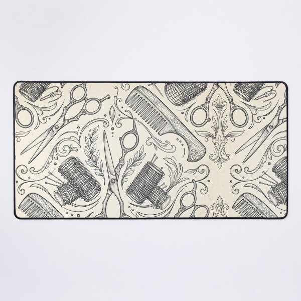 Item preview, Hairdresser Vintage Tools Engraving Scissors Combs Hair Rollers designed and sold by SplashTastic.