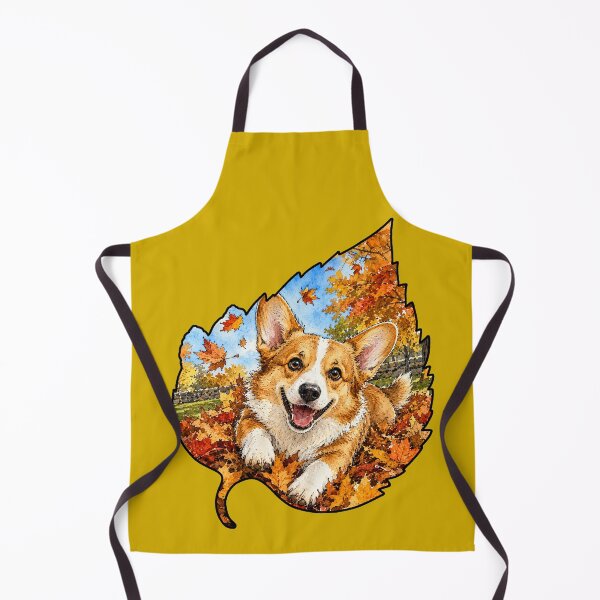 Item preview, Fall Corgi Playing In Autumn Leaves designed and sold by Lion and Lamb Design.