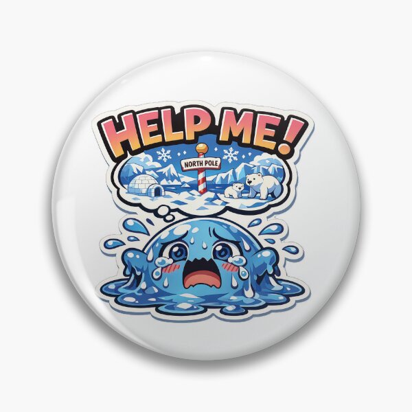 Item preview, Cute Melting Blue Slime Chibi Sticker Help Me! designed and sold by Aekkaporn.