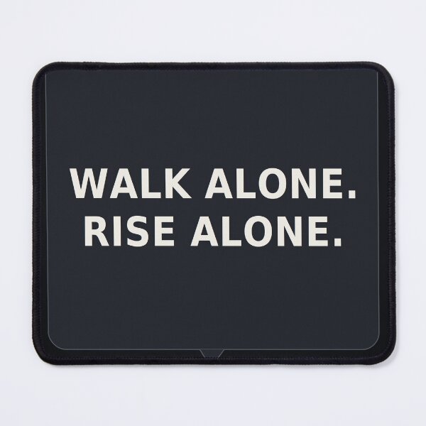 Item preview, Walk Alone Rise Alone | Lone Wolf Stoic Sticker designed and sold by Trend-Seller.