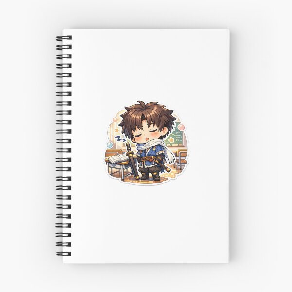 Item preview, Anime Nap Warrior Sticker Kawaii Sleepy Student Humor for Otakus & Students designed and sold by CutePrintCorner.