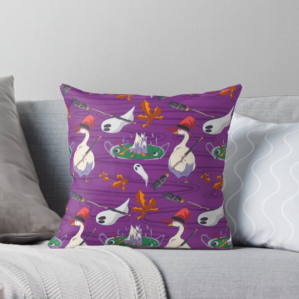 Item preview, Witch Duck and Magic Cauldron Halloween Seamless Pattern designed and sold by zanaxxer.