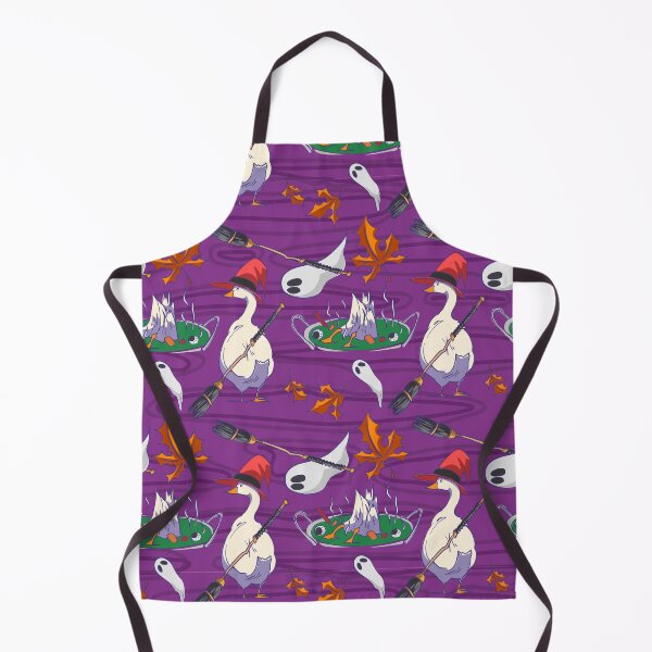 Item preview, Witch Duck and Magic Cauldron Halloween Seamless Pattern designed and sold by zanaxxer.