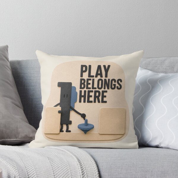 Item preview, Play Belongs Here | Make Room for Joy Character Art					 designed and sold by Unhurried Turn Studio.